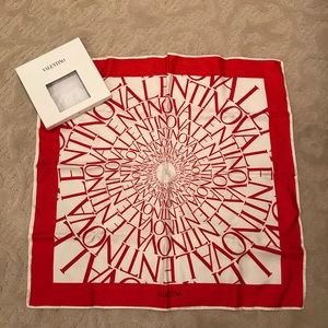 Valentino Square Silk Scarf